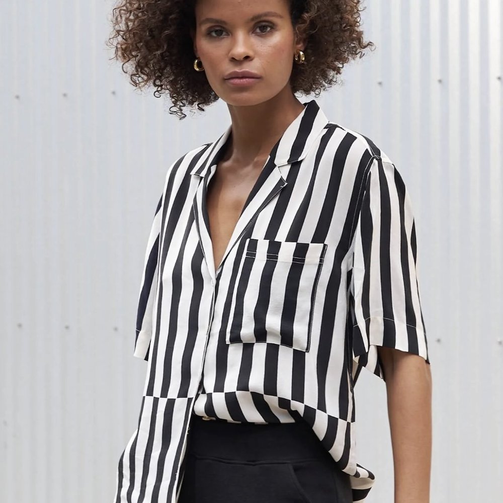 AYR The Pool Boy Striped Shirt NWOT
